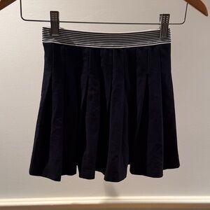 Jacadi Dark Blue Skater Skirt with Striped Waistband